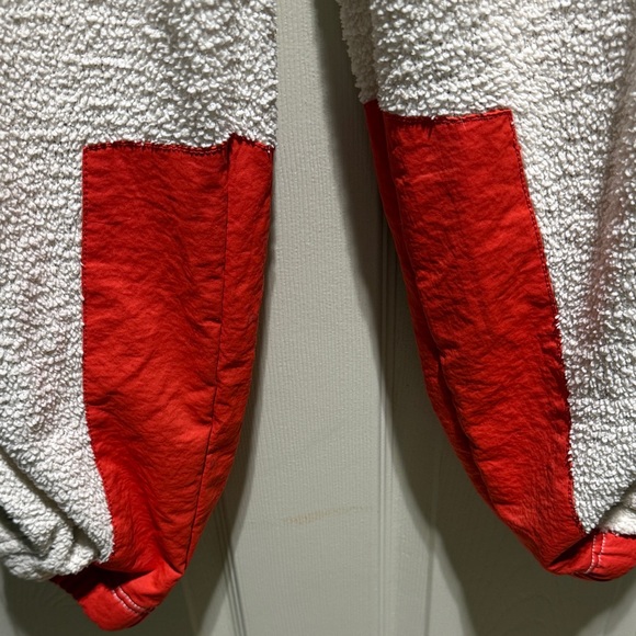 Free People Cozy White and Red Joggers Size M - Picture 6 of 7